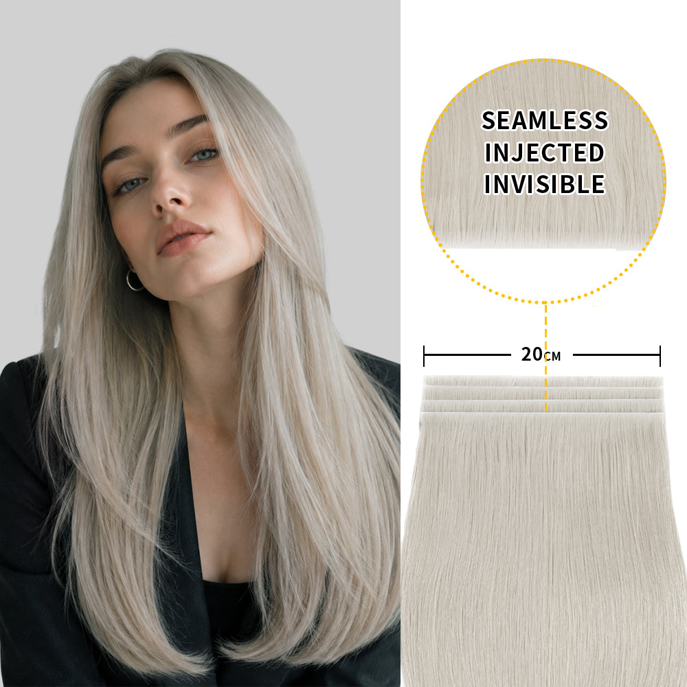 Yilite Silver Tape Weft Hair Extensions