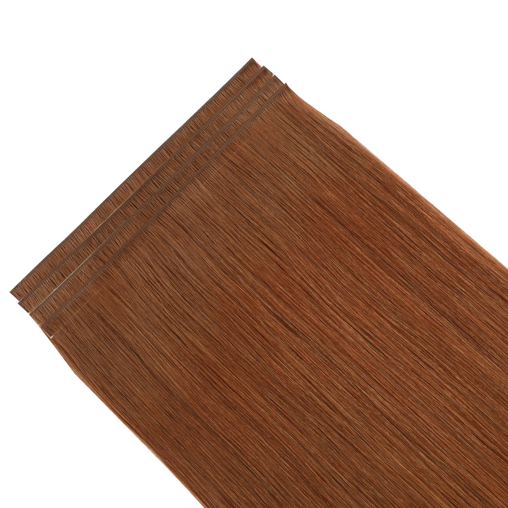 Yilite (#33) Dark Auburn Tape Weft Hair Extensions