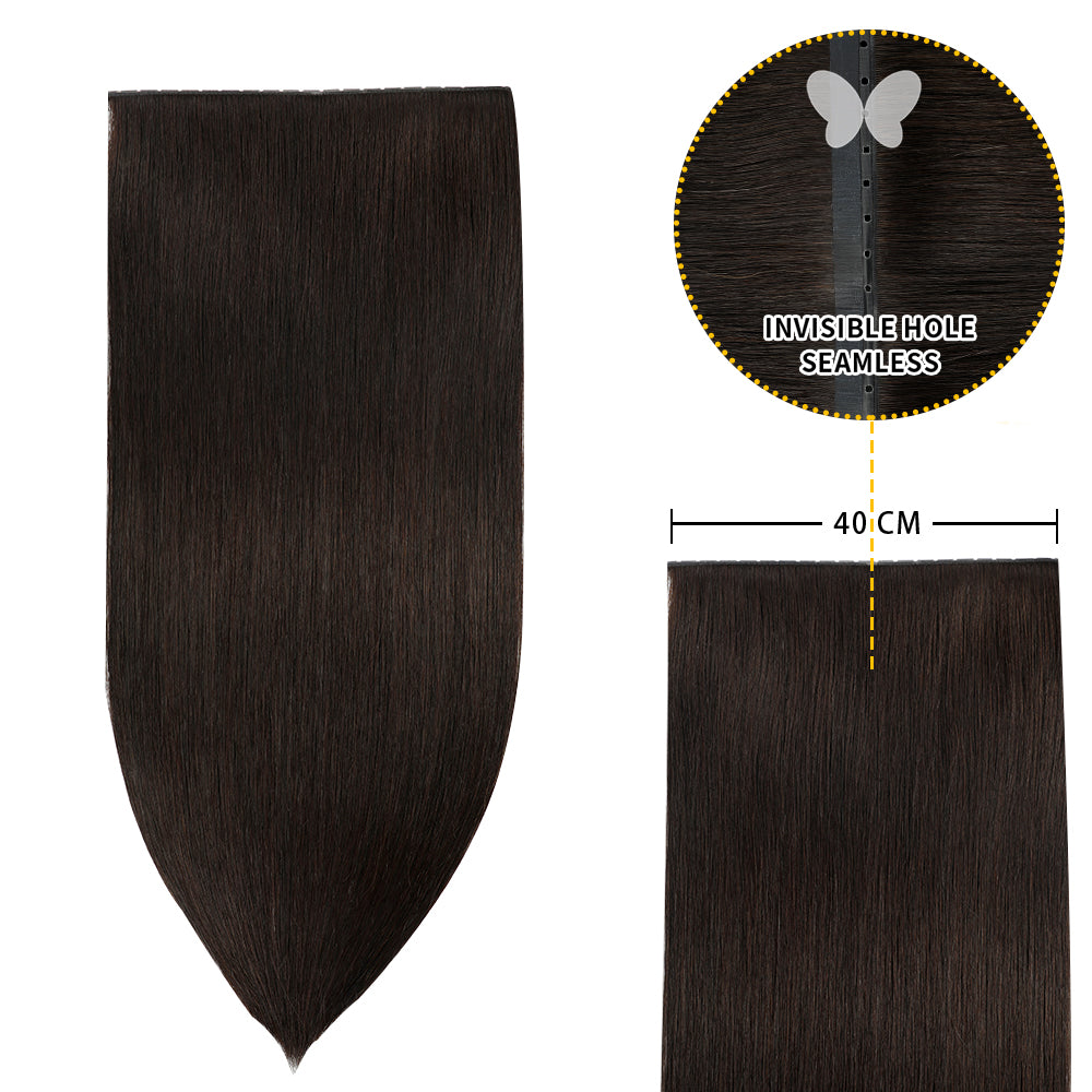 Yilite (#1B) Natural Black Butterfly Weft Hair Extensions
