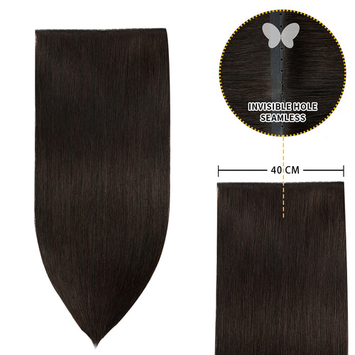 Yilite (#1B) Natural Black Butterfly Weft Hair Extensions