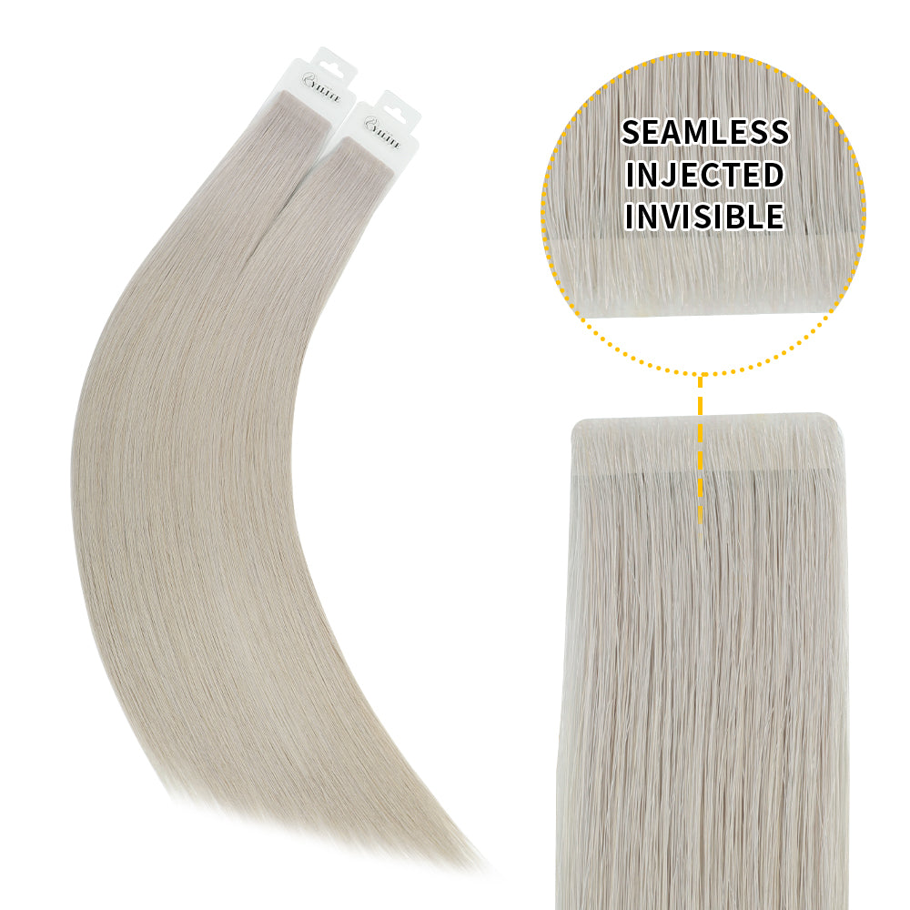 Yilite Silver Invisible Tape In Extensions 20Pcs