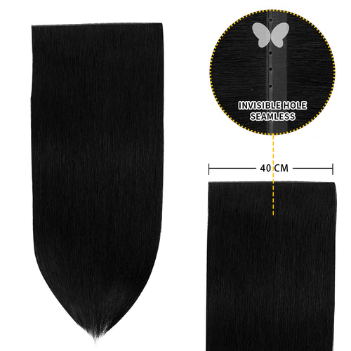 Yilite (#1) Jet Black Butterfly Weft Hair Extensions