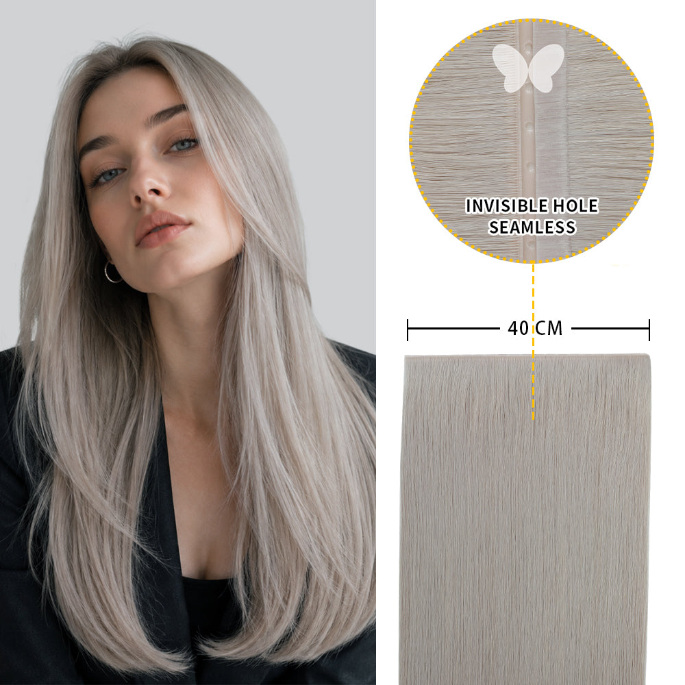 Yilite Silver Butterfly Weft Hair Extensions
