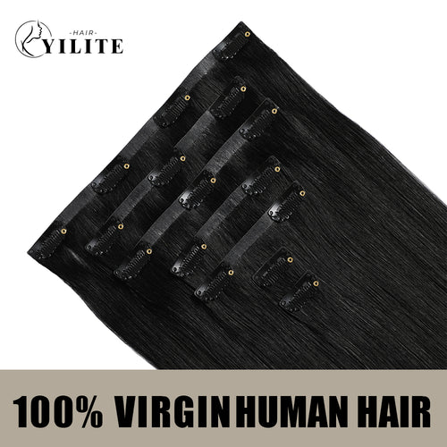 Yilite (#1) Jet Black Seamless Clip Ins 7Pcs