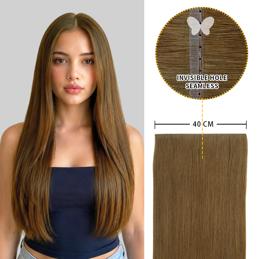 Yilite (#6) Chestnut Brown Butterfly Weft Hair Extensions