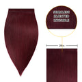 Yilite (#99J) Burgundy Tape Weft Hair Extensions