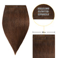 Yilite (#4) Chocolate Brown Tape Weft Hair Extensions