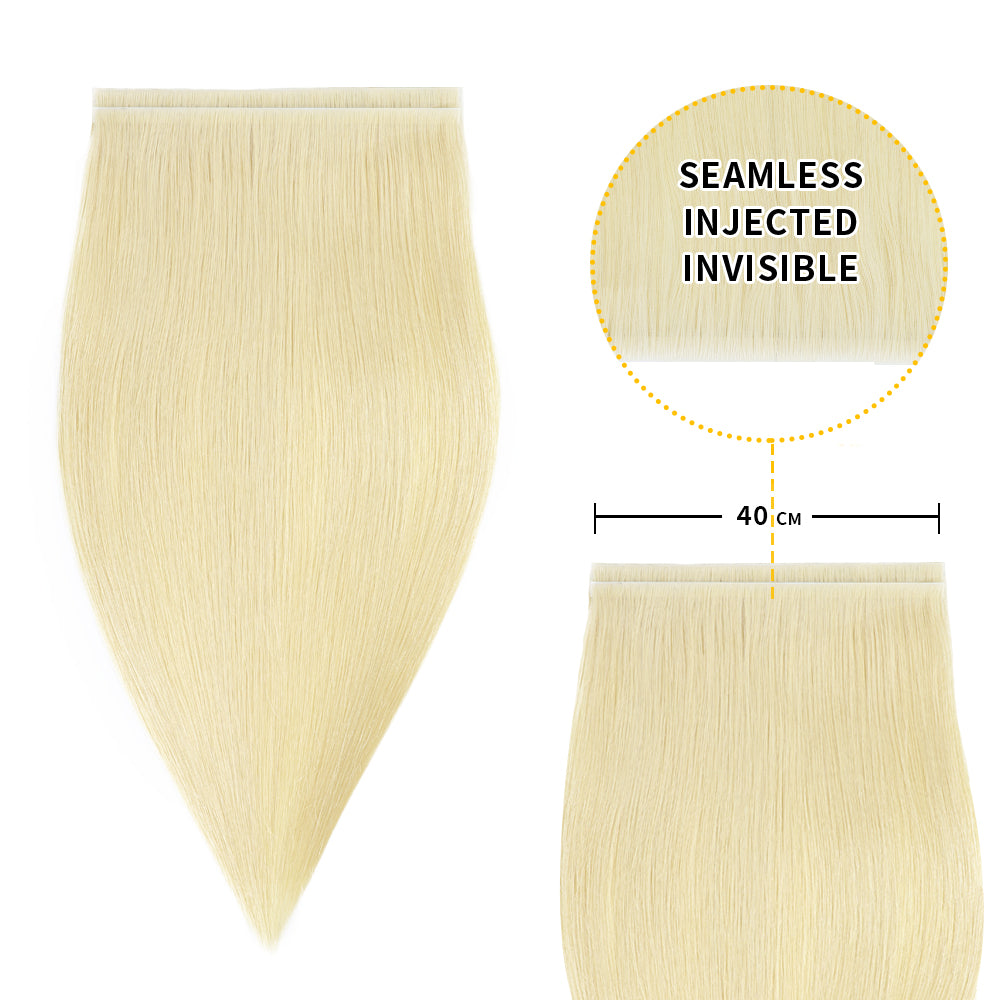 Yilite (#60) Platinum Blonde Tape Weft Hair Extensions