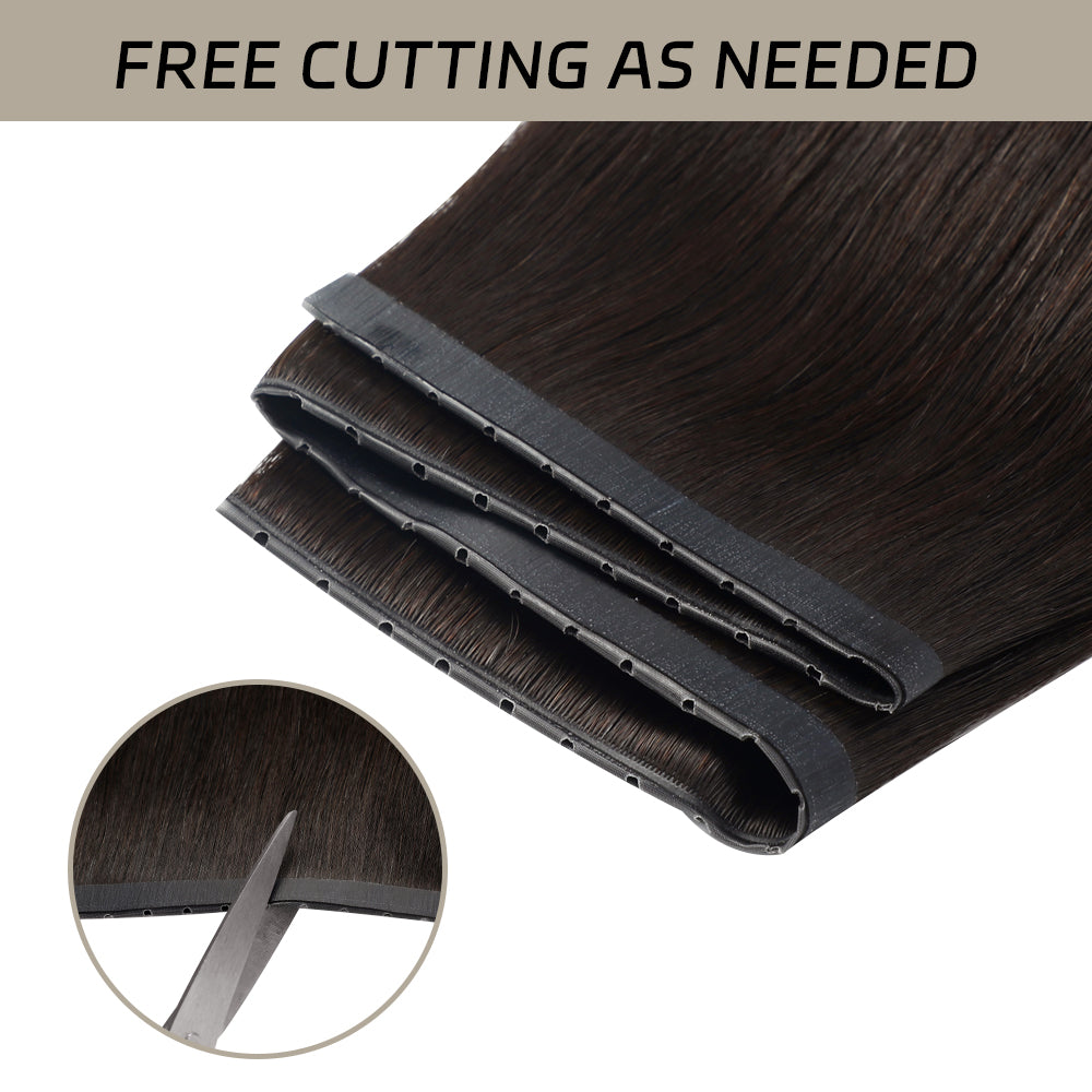 Yilite (#1B) Natural Black Butterfly Weft Hair Extensions