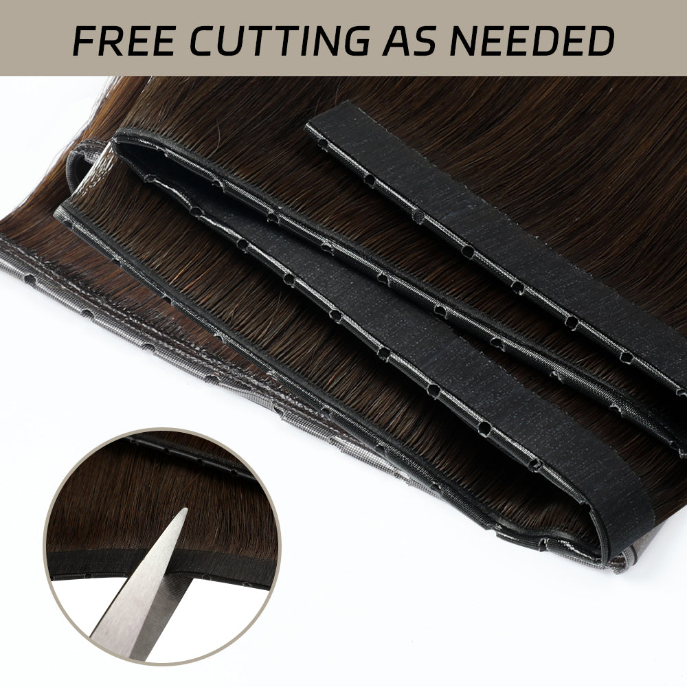 Yilite (#2) Darkest Brown Butterfly Weft Hair Extensions