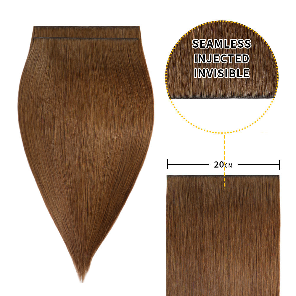 Yilite (#6) Chestnut Brown Tape Weft Hair Extensions