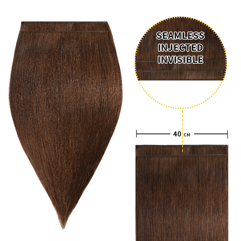 Yilite (#4) Chocolate Brown Tape Weft Hair Extensions