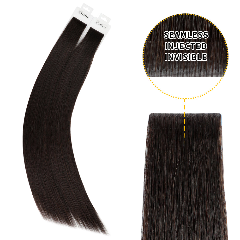 Yilite (#1B) Natural Black Invisible Tape In Extensions 20Pcs