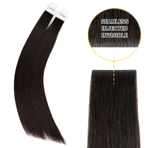Yilite (#1B) Natural Black Invisible Tape In Extensions 20Pcs