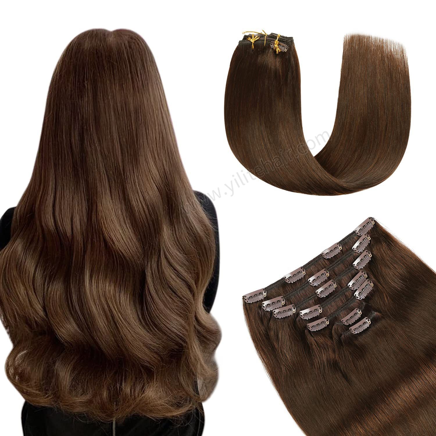 Yilite (#6) Chestnut Brown Classic Clip Ins