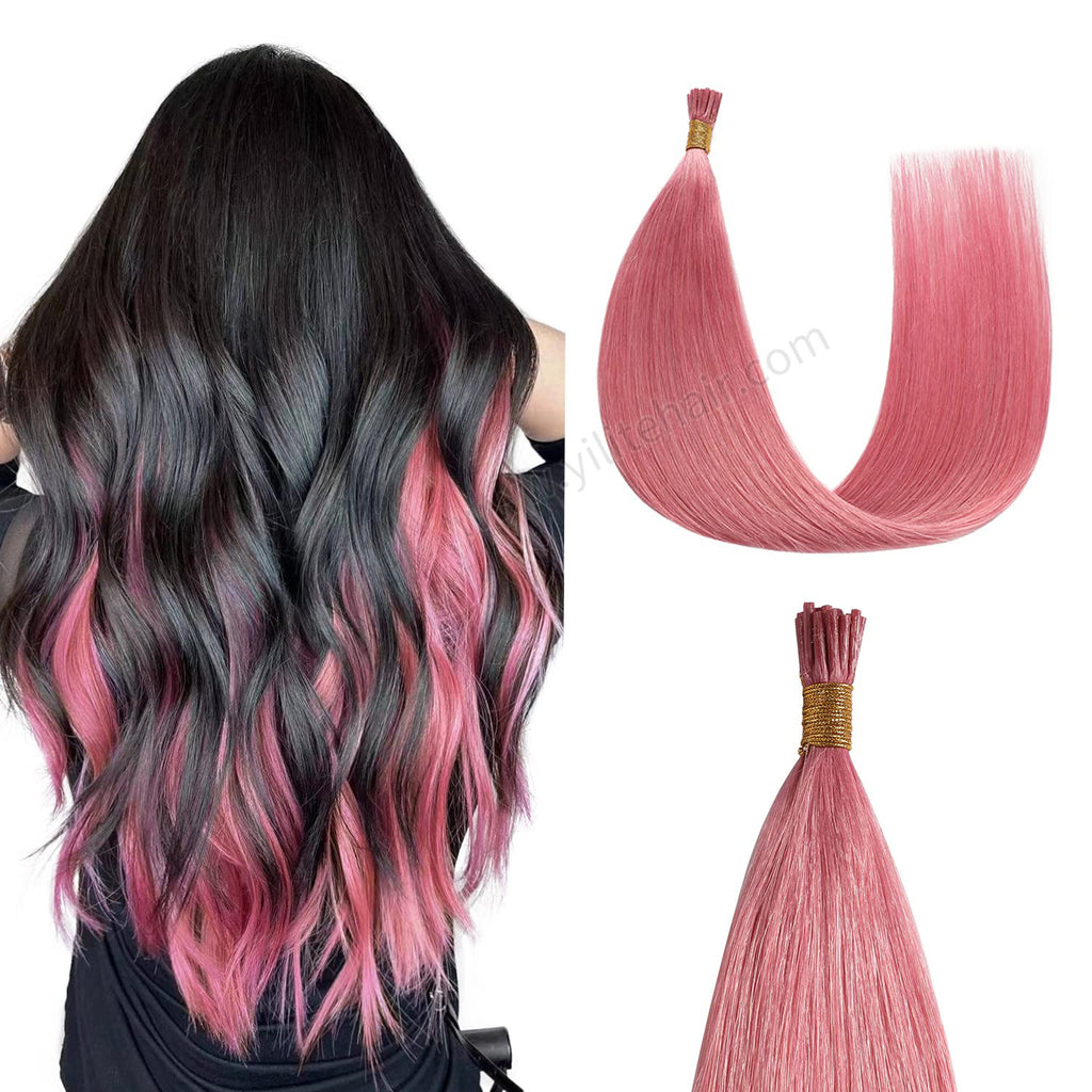 Yilite Hot Pink I Tip Extensions