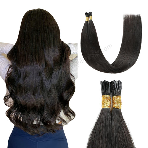 Yilite (#1B) Natural Black I Tip Extensions