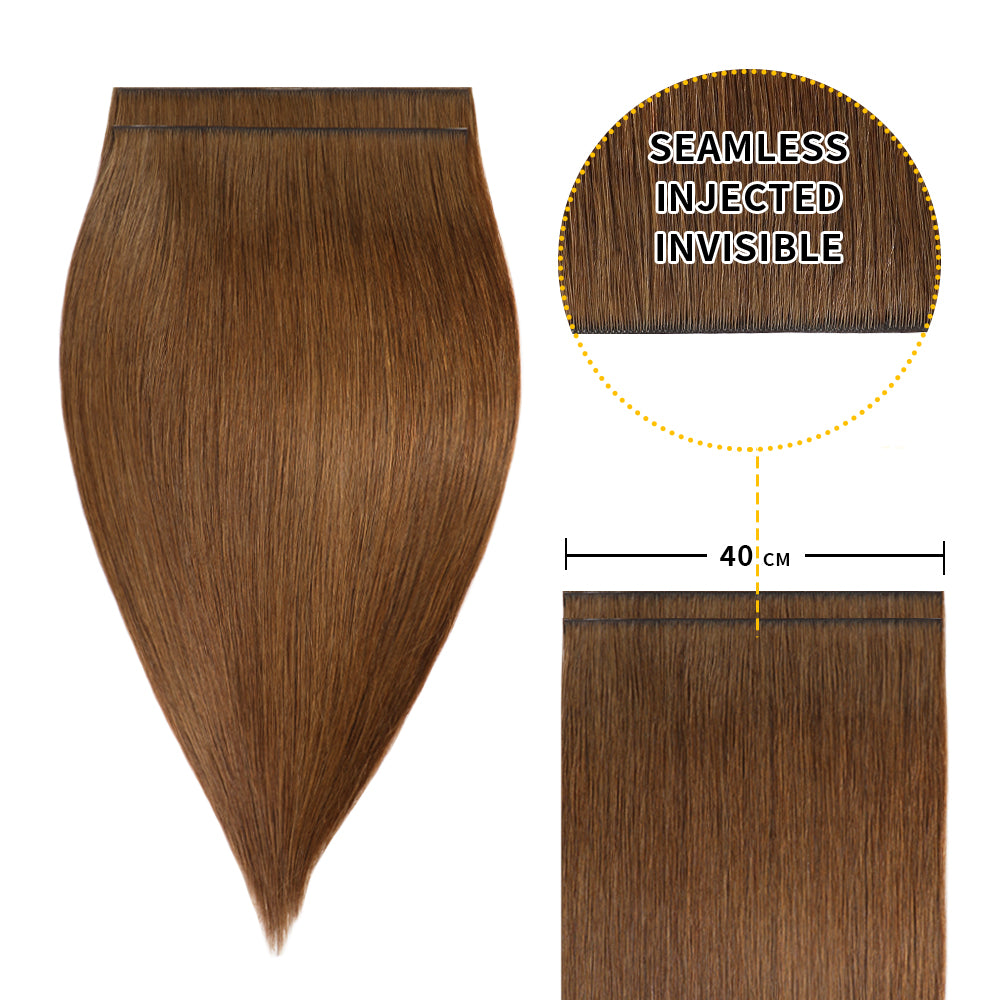 Yilite (#6) Chestnut Brown Tape Weft Hair Extensions