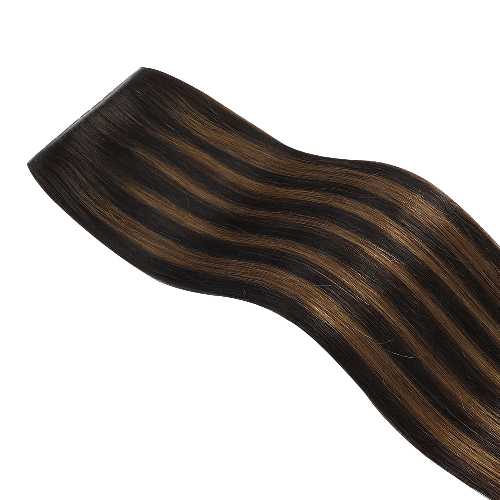 Yilite (#P1B/6/T1B) Natural Black Balayage Butterfly Weft Hair Extensions