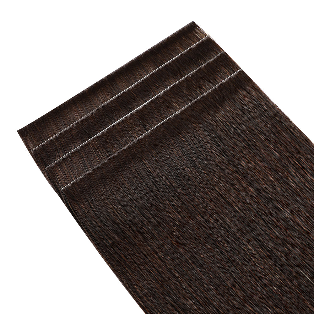 Yilite (#2) Darkest Brown Tape Weft Hair Extensions