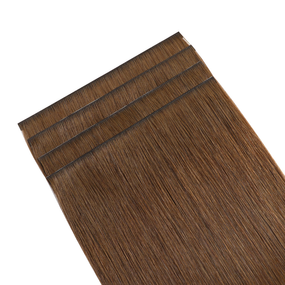 Yilite (#6) Chestnut Brown Tape Weft Hair Extensions