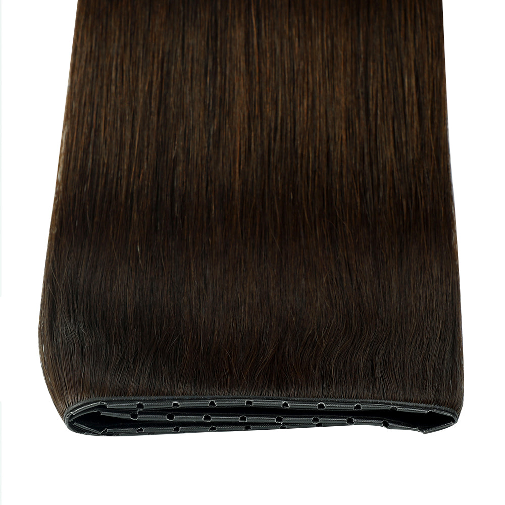 Yilite (#2) Darkest Brown Butterfly Weft Hair Extensions