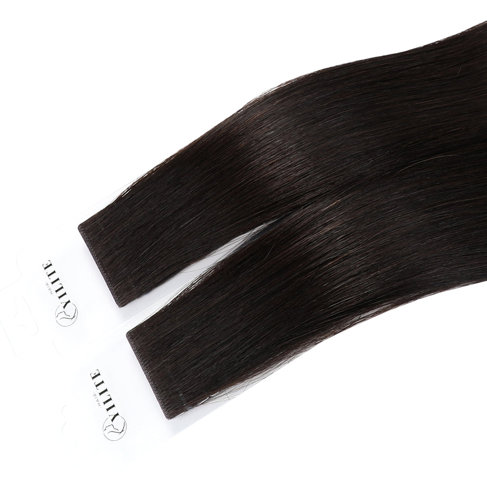 Yilite (#1B) Natural Black Invisible Tape In Extensions 20Pcs