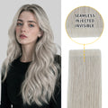 Yilite Silver Invisible Tape In Extensions 20Pcs