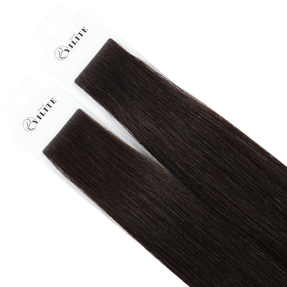 Yilite (#1B) Natural Black Invisible Tape In Extensions 20Pcs