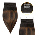 Yilite (#P1B/6/T1B) Natural Black Balayage Tape Weft Hair Extensions