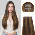 Yilite (#P2/6) Darkest Brown Chestnut Balayage Invisible Tape In Extensions 20Pcs