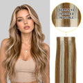 Yilite (#P8/60) Light Brown with Blonde Balayage Invisible Tape In Extensions 20Pcs