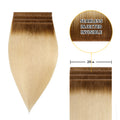 Yilite (#T8/60) Light Brown to Platinum Blonde Tape Weft Hair Extensions