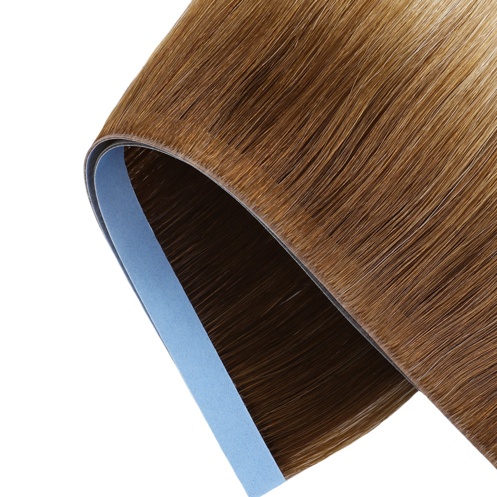 Yilite (#T8/60) Light Brown to Platinum Blonde Tape Weft Hair Extensions