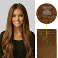 Yilite (#6) Chestnut Brown Seamless Clip Ins 7Pcs