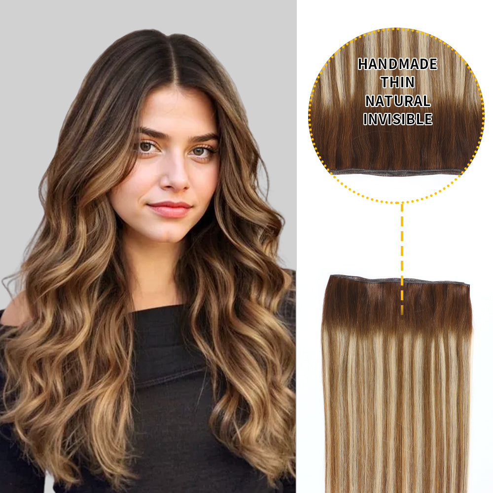 Yilite (#P6/613/T4) Brown to Blonde Balayage Genius Weft