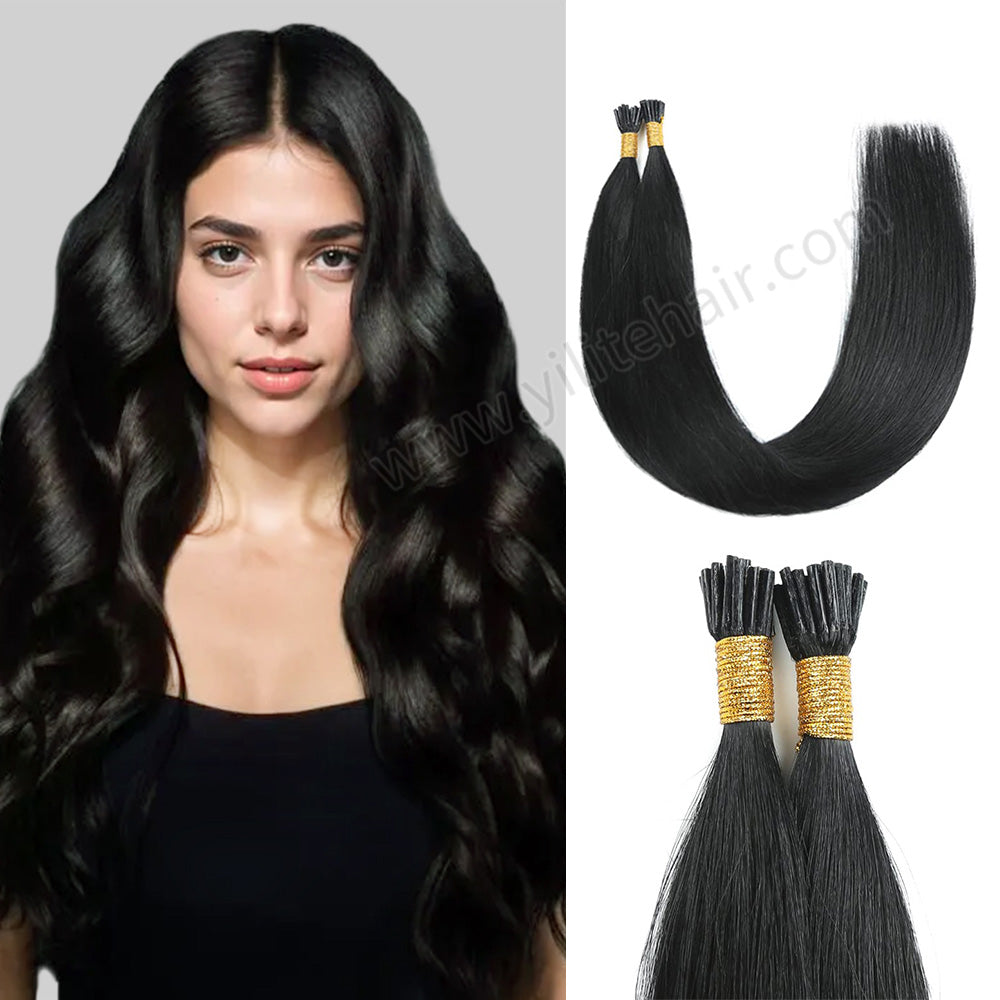 Yilite (#1) Jet Black I Tip Extensions