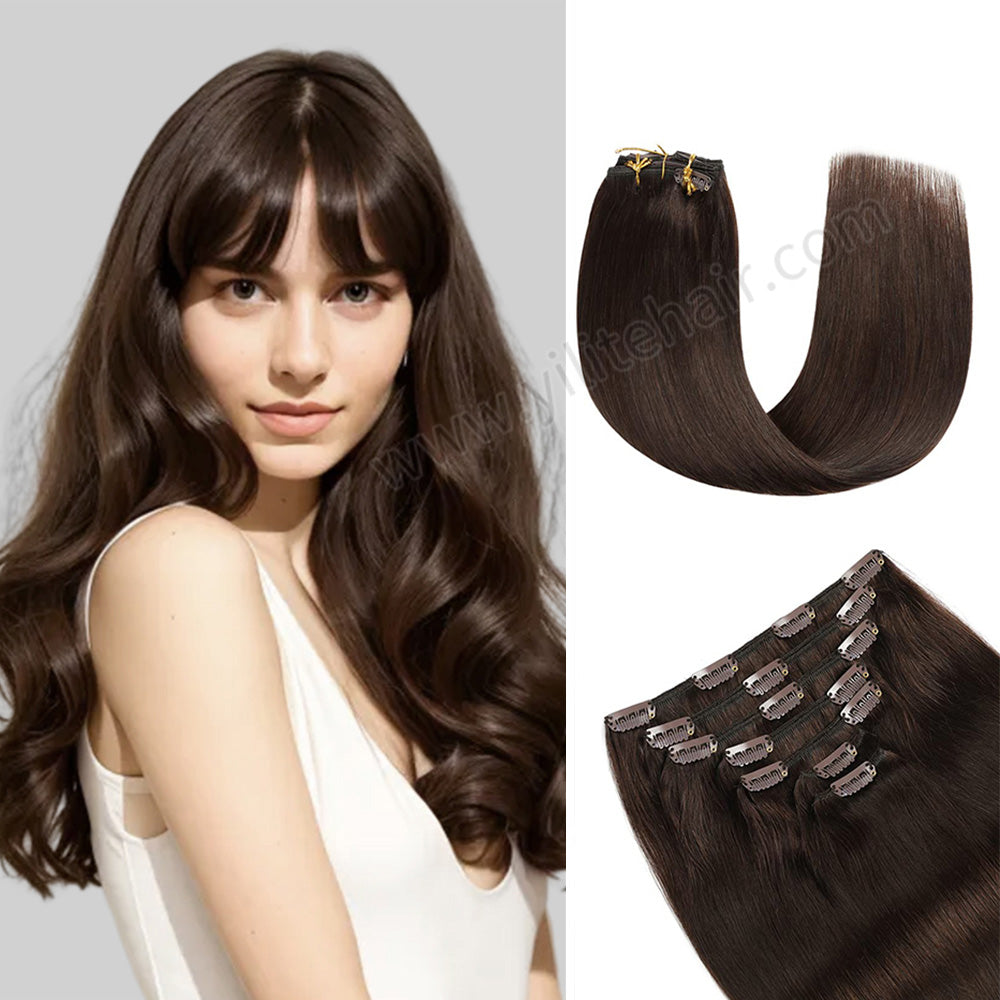 Yilite (#2) Darkest Brown Classic Clip Ins