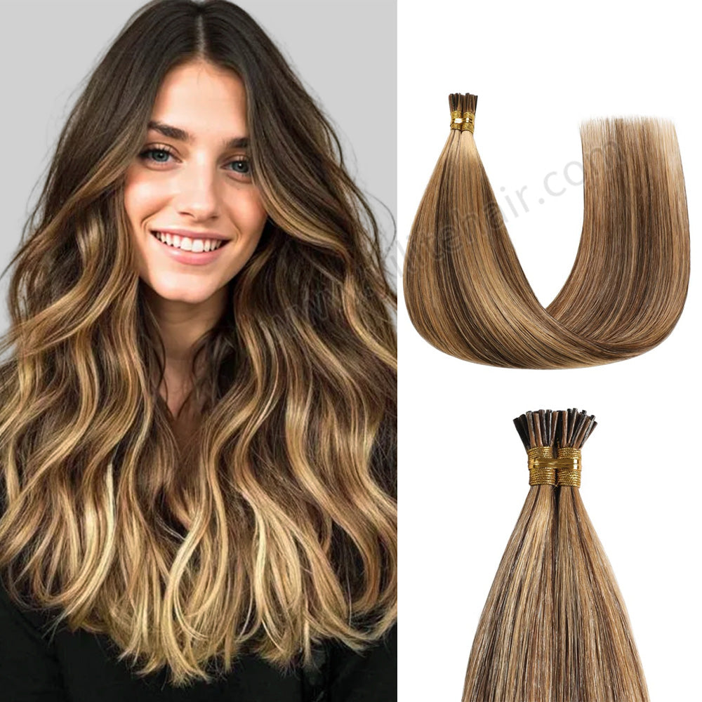 Yilite (#P4/27) Caramel Blonde Balayage I Tip Extensions