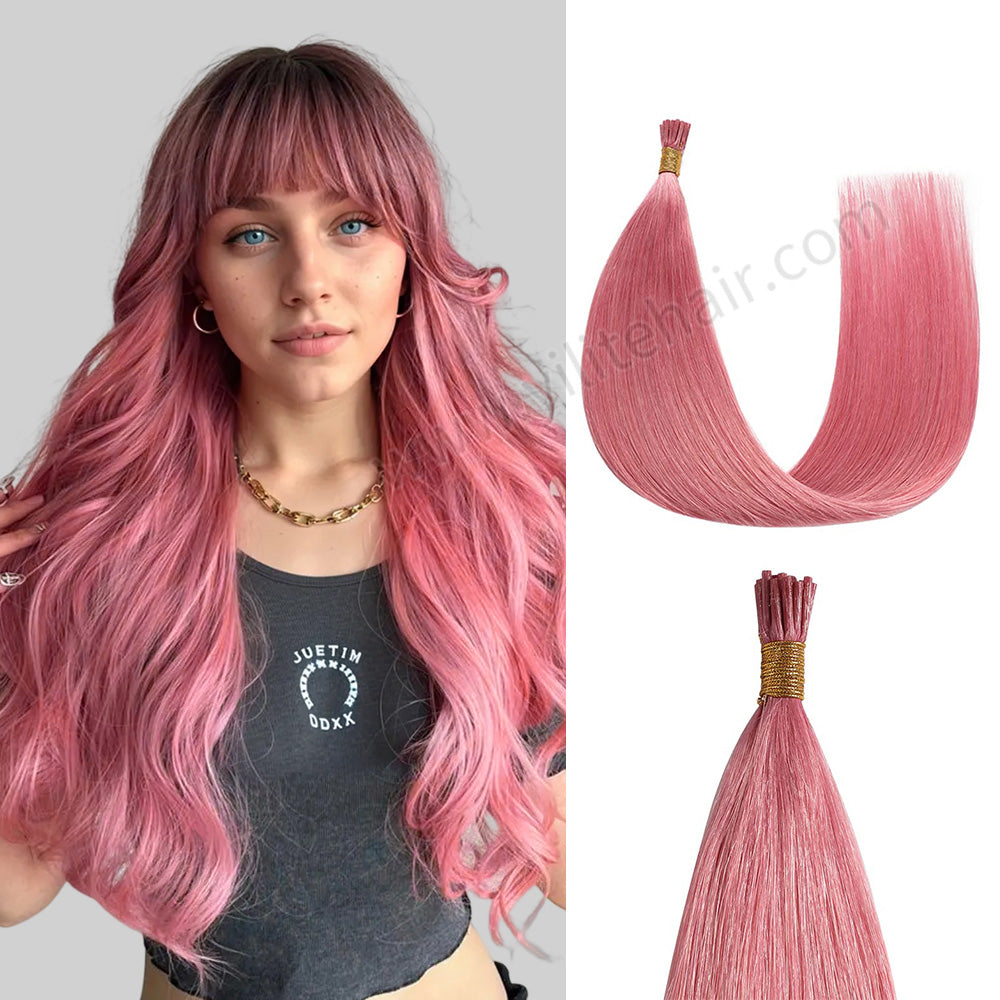 Yilite Hot Pink I Tip Extensions