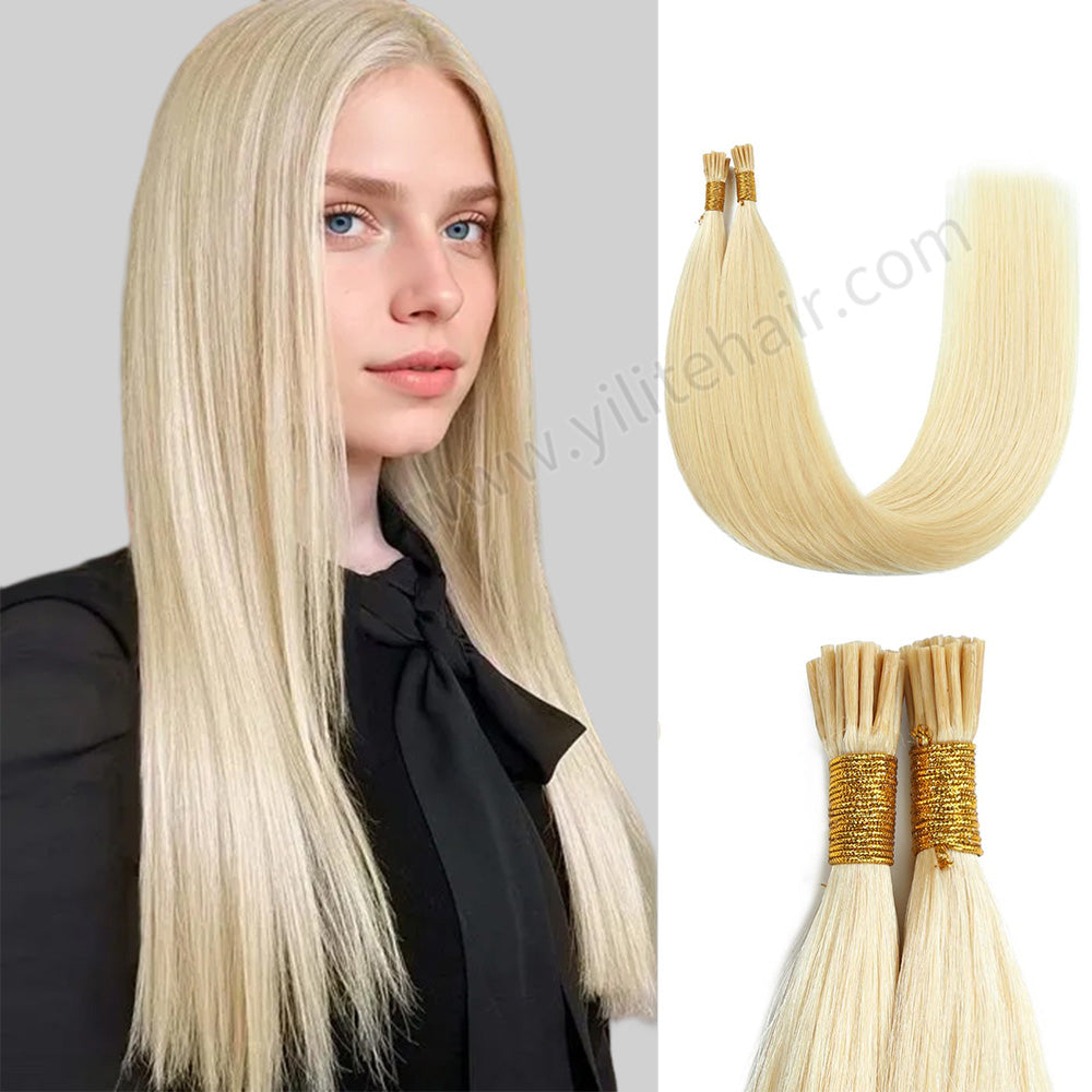 Yilite (#613) Bleach Blonde I Tip Extensions