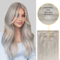 Yilite Silver Seamless Clip Ins 7Pcs