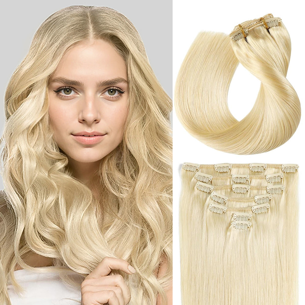 Yilite (#613) Bleach Blonde Classic Clip Ins