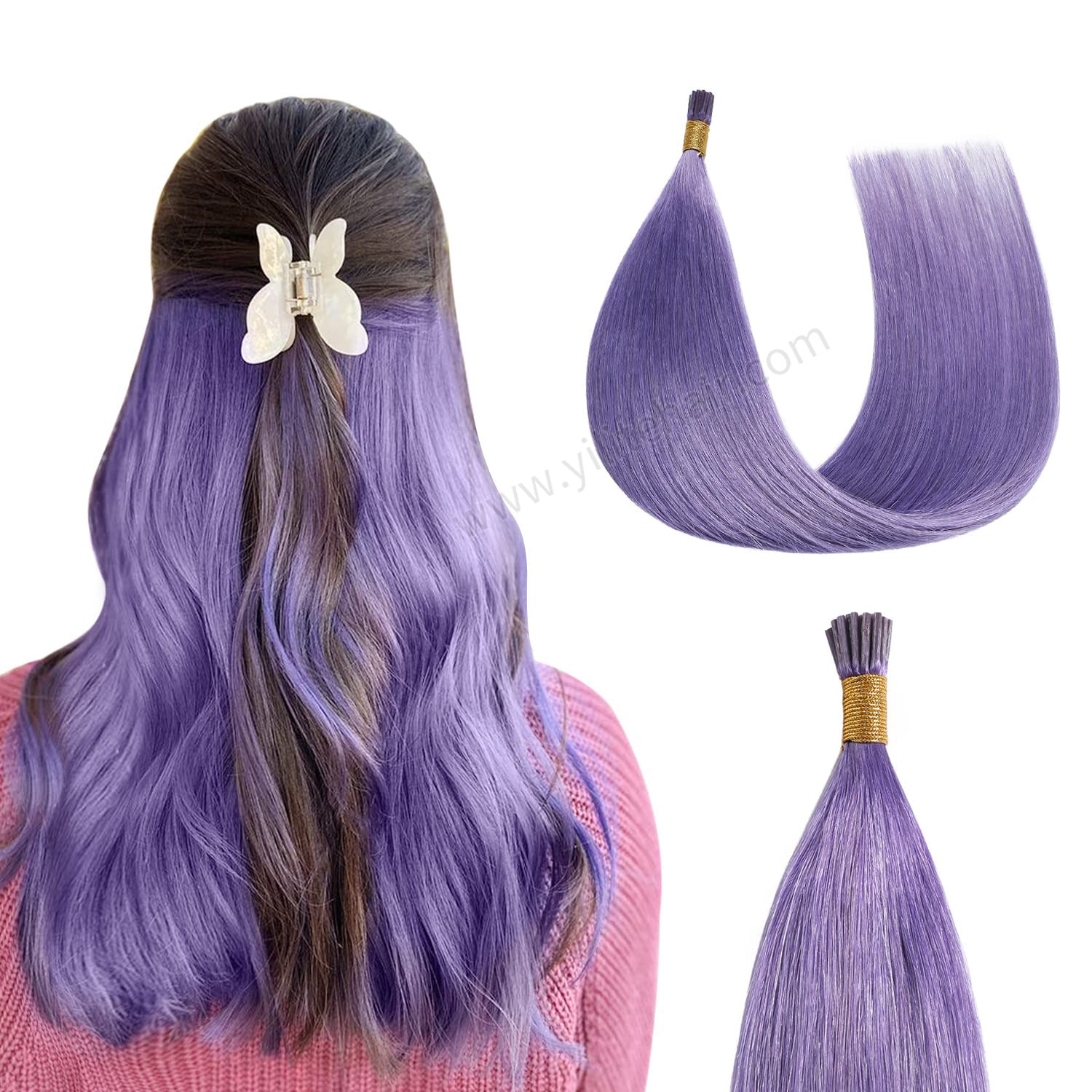 Yilite Rose Purple I Tip Extensions